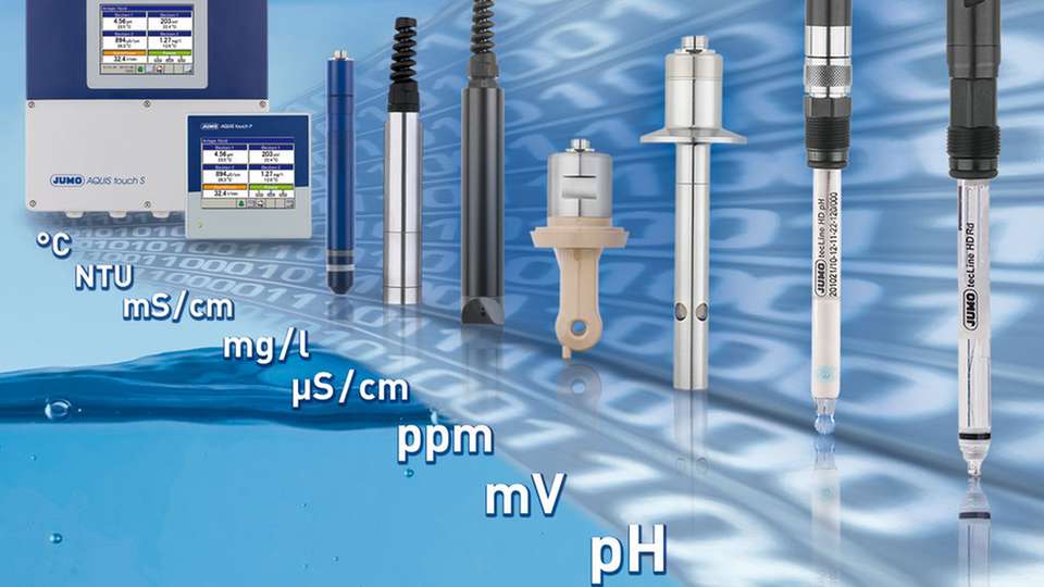  Jumo Digiline ist ein intelligentes, busfähiges Anschlusssystem für digitale Sensoren in der Flüssigkeitsanalyse mit integriertem Sensor-Management.