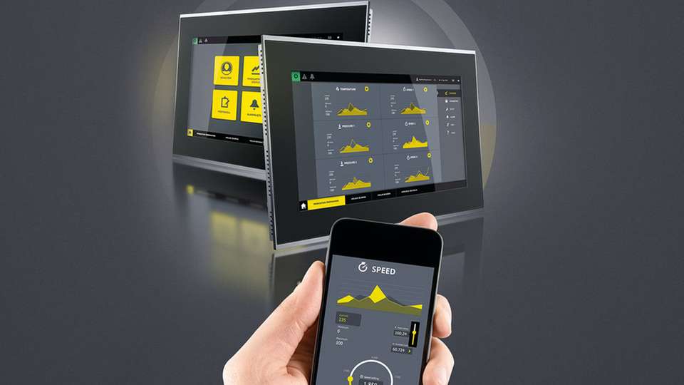Die Visualisierungslösung passt die Darstellung dem jeweiligen Bediengerät an.