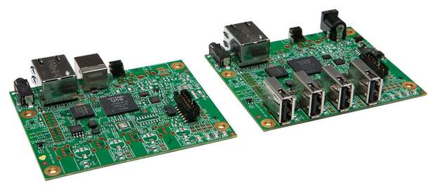 Local Extender (LEX, li.) und ein Remote Extender (REX) als Turnkey-Module für eigene Anwendungen