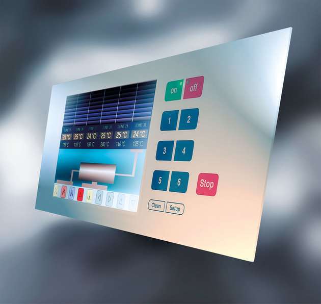 Folientastatur zur Kombination mit Touchscreen-Bedienung für eine schnelle Dateneingabe auch in der Medizintechnik.