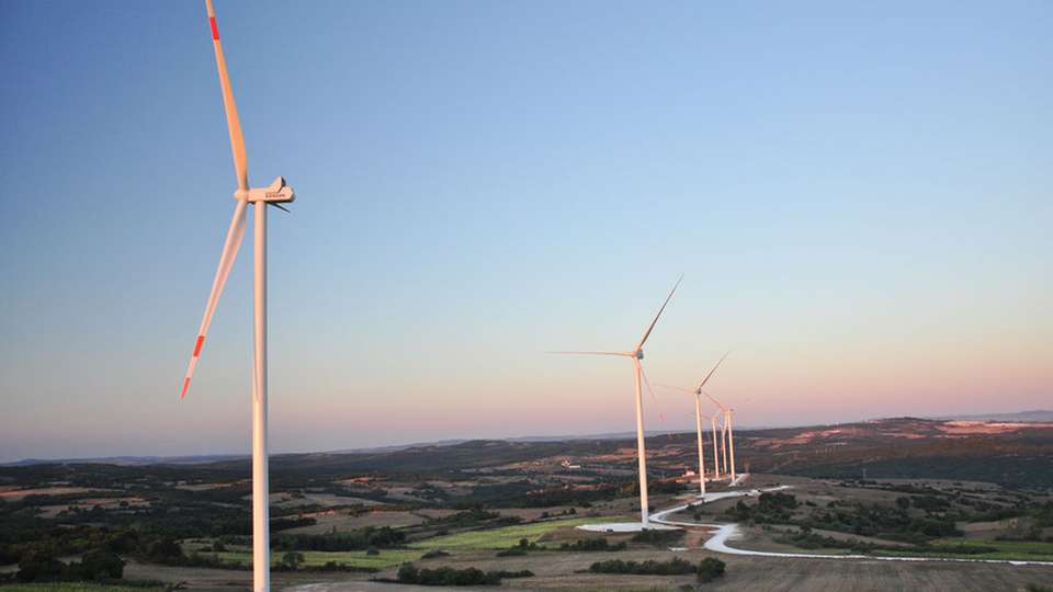 Türkischer Windpark Süloglu: Der Energiekonzern Steag treibt den Ausbau erneuerbarer Energien nicht nur in Deutschland sondern auch in der Türkei voran. 