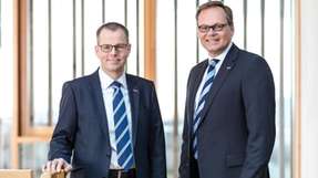 Die beiden Geschäftsführer bei Juwi Thomas Broschek (links) und Thomas Kubitza leiten das Deutschlandgeschäft des Projektentwicklers.
