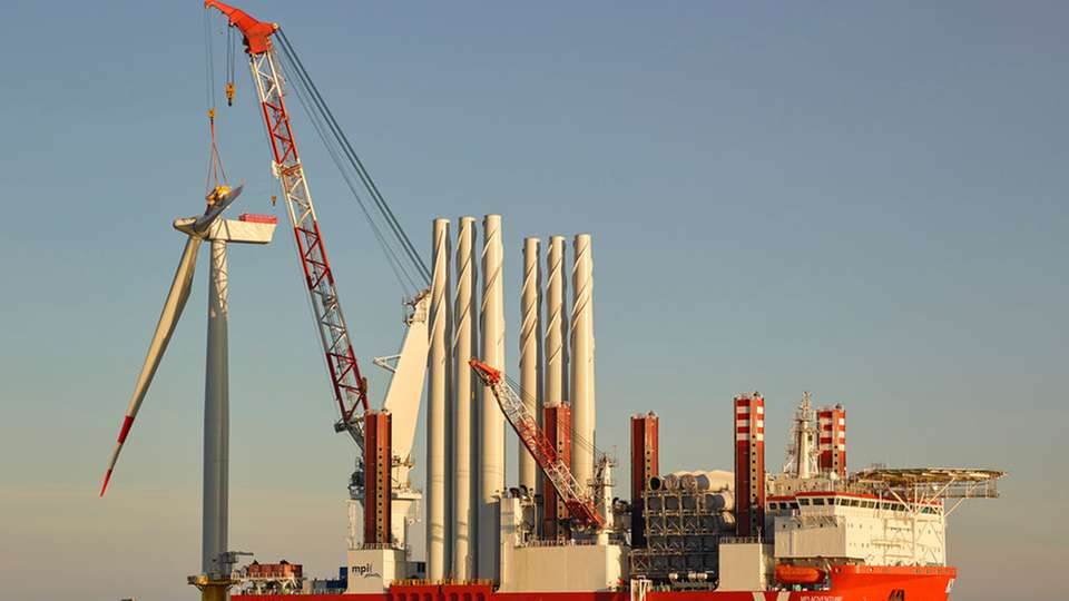 Beim Ausbau des Windparks Amrumbank West in der Nordsee wurde die installierte Leistung von 288 auf 302 Megawatt erhöht. 