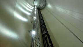 Wartung: Bei einer Windkraftanlage ist das nicht einfach. Auch bei der Beleuchtung zählt deshalb die Servicefreundlichkeit.