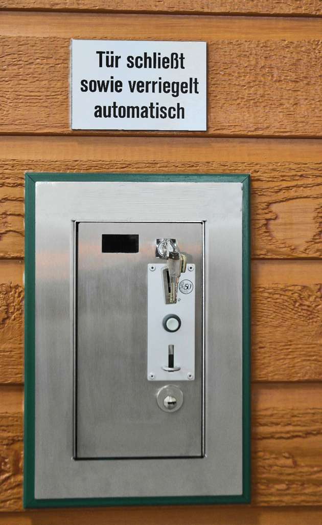 Auch der Münzeinwurf wird mit dieser Technik gesteuert.