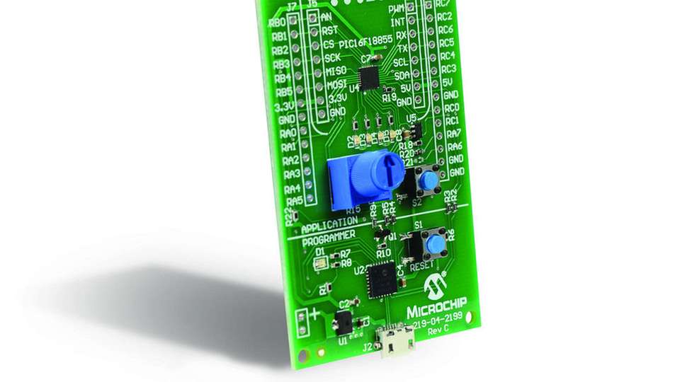 Das Evaluierungsboard MPLAB-XPress von Microchip.