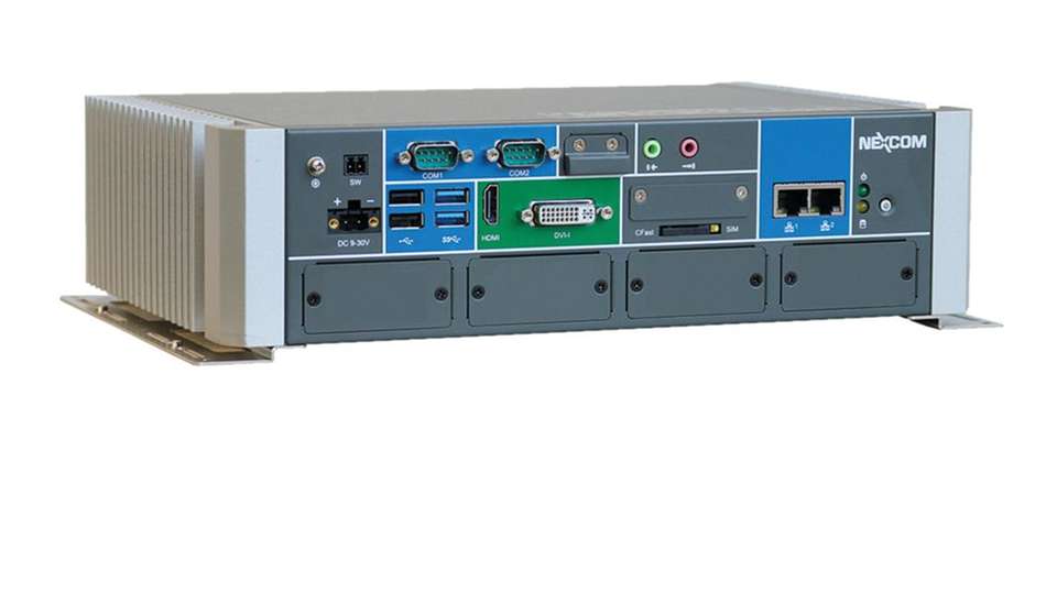 Mini-Industrie-PC mit sechs Steckplätzen
