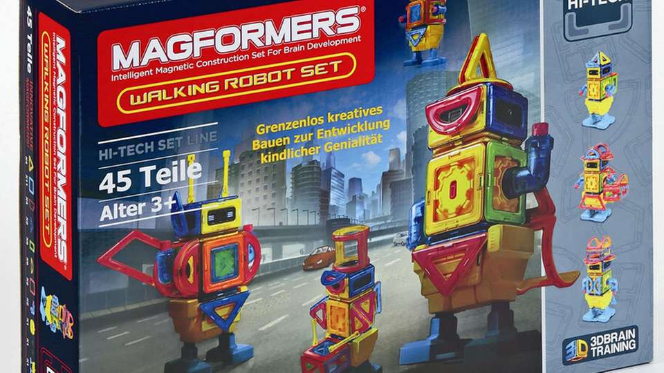 Mit dem Walking Robot Set können Kinder ab 3 Jahren ihrer Kreativität freien Lauf lassen.