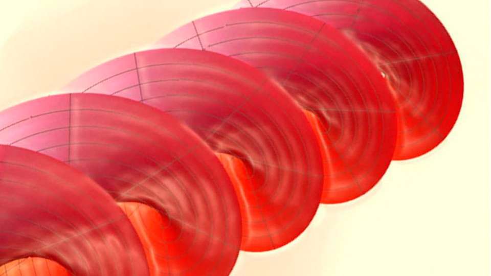 Wirken wie ein Korkenzieher: Wirbel aus Licht