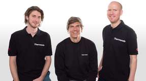 Thermondo-Gründer Kristofer Fichtner, Philipp Pausder und Florian Tetzlaff (von links): „Das Team von Thermondo hat es geschafft, eine sehr komplexe handwerkliche Dienstleistung weitestgehend zu digitalisieren“, lobt Lars Langusch, Partner beim Lead Investor Holtzbrinck Ventures.