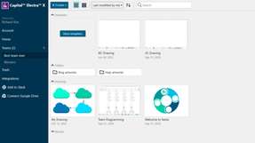 Durch ein Team-Dashboard mit einfachem Zugriff auf alle Zeichnungen und Bearbeitungsberechtigungen erlaubt Capital Electra X eine effektive Zusammenarbeit.