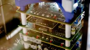 Das Innere des Satellitenmodells