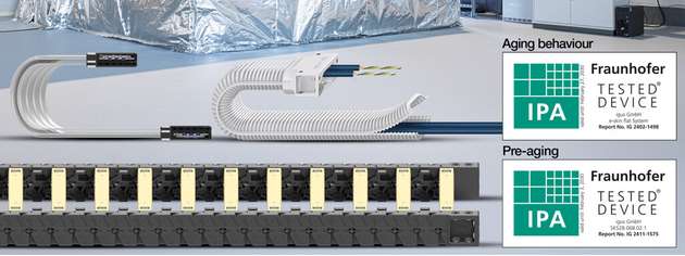 E6, E-skin flat, E-skin soft und Easy chain E14 beweisen ihre Tauglichkeit für den Trockenreinraum im Langzeittest des Fraunhofer IPA.