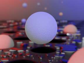 Nanoplastikpartikel sichtbar gemacht: Durch den neu entwickelten Teststreifen der Universität Stuttgart können gefährliche Nanoplastikteilchen unter dem Lichtmikroskop nachgewiesen werden.