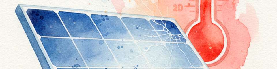 Bei starken Temperaturschwankungen, etwa im Bereich zwischen -80 und +80 Grad Celsius, können sich Materialien im Inneren der Solarzelle unterschiedlich stark ausdehnen und zusammenziehen. Dadurch entstehen mechanische Spannungen, die zu Rissen, Ablösung oder Leistungsabfall führen.