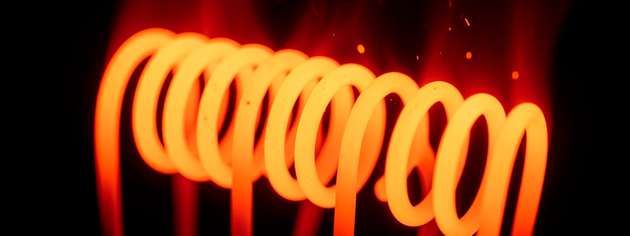 Die Anlage basiert auf speziell beschichteten Heizdrähten, die auf unterschiedliche Weise erhitzt werden können.