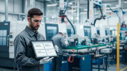 Kontextbasierte KI als Assistenz im Shopfloor: Sie verknüpft Produktions- und Prozessdaten, bereitet Informationen verständlich auf und unterstützt Mitarbeitende bei fundierten Entscheidungen im Alltag.