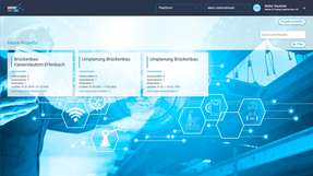 Die Infra-Bau-4.0-Plattform, hier in der Projektübersicht, soll große Bauvorhaben in der Zukunft übersichtlicher gestalten. 