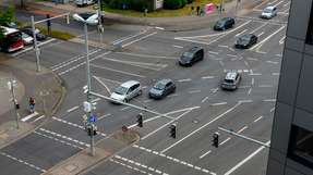 Simulierte Realität im Projekt SET Level: Kreuzungen zählen zu den gefährlichsten Situationen im Straßenverkehr.