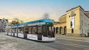 So soll der Prototyp der Wasserstoff-Straßenbahn aus Sachsen aussehen.