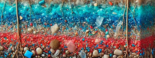 Materialien aus Plastik werden in vielen Bereichen eingesetzt, so auch in der Landwirtschaft. Sie zersetzen sich durch UV-Strahlung und Witterung im Boden zu Mikro- und Nanoplastik – biologisch abbaubar sind sie jedoch nicht. 