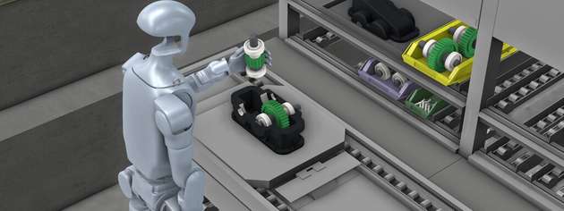 Das Projekt „KMUmanoid“ erprobt praktische Einsatzszenarien für humanoide Roboter im Mittelstand – drei in Simulationen, eines als realen Demonstrator.