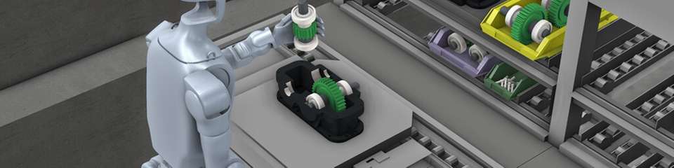 Das Projekt „KMUmanoid“ erprobt praktische Einsatzszenarien für humanoide Roboter im Mittelstand – drei in Simulationen, eines als realen Demonstrator.