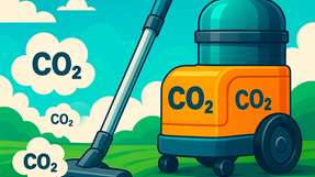 Die neue Pilotanlage zeigt, wie CO2 durch ein zweistufiges Verfahren energieeffizient aus der Umgebungsluft gefiltert und das Filtermaterial in separaten Zonen regeneriert wird.