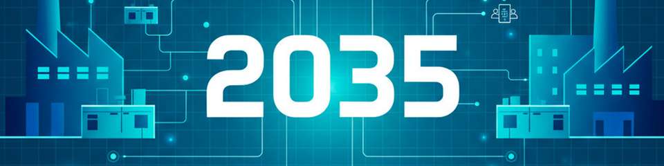 Das Strategiepapier zum Zielbild 2035 skizziert Industrie 4.0 als vernetztes Ökosystem.