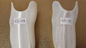 3D-gedruckte Testprothesen aus ausgewählten Biocompounds.