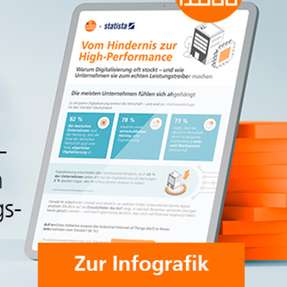 Kostenfreie Infografik: Digitalisierung – vom Hindernis zur High-Performance.
