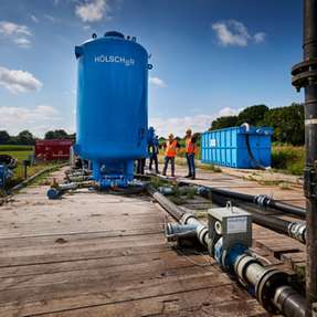 Einsatz von Eisenfiltern zur Wasseraufbereitung.
