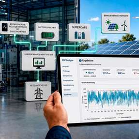 Auslegungsergebnisse im ESiP Analyzer: Relevante KPIs wie die Spitzenlastsenkung, die Speichergröße und die Amortisation lassen sich direkt ermitteln.