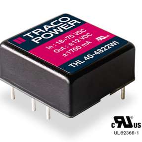 Die THL-40WI-Serie von Traco Power bietet kompakte 40-Watt-DC/DC-Wandler mit hohem Wirkungsgrad, weitem Eingangsspannungsbereich und umfassenden Schutzfunktionen.