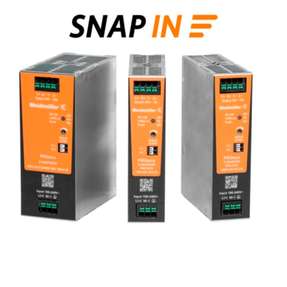 Ausgangsströme von bis zu 10 A bei 24 V DC – mit der neuen PROeco2-Serie definiert Weidmüller Stromversorgungen neu: Ultrakompakt, hocheffizient und dank Snap-In-Anschlusstechnologie ohne Werkzeug in Sekunden verdrahtet.