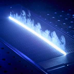 Beim Entschichten von Compound-Bipolarplatten gelingt es am Fraunhofer ILT bereits, das Leistungspotenzial des 1kW UKP-Lasers auszuschöpfen.
