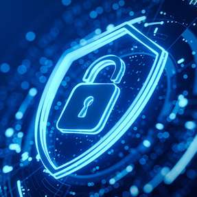 EU‑Cybersicherheit im Fokus: Schutzschild‑Motiv zum Cyber Resilience Act.