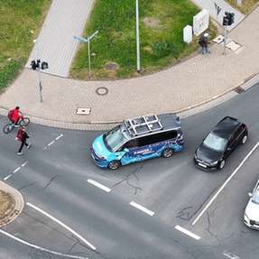 In Ilmenau werden Probefahrten mit dem P:Mover durchgeführt und die dabei gesammelten Daten wissenschaftlich ausgewertet.
