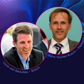 Hans-Günter Busch, Technologie Manager Industrial Communication bei Pepperl Fuchs, und Louis von Beaulieu, Leiter Vertrieb Europa bei Bosch Digital Twin Industries, sind Speaker auf der INDUSTRY.forward EXPO. 