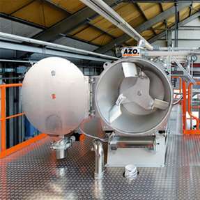 Der Azo-Mixomat: kombiniert Fördern, Dosieren, Wiegen und Mischen in einem Gerät.